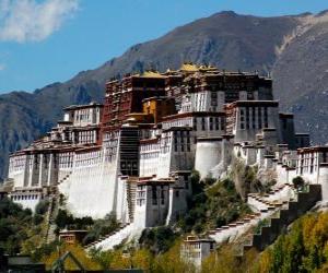 yapboz Potala Sarayı, Tibet, Çin
